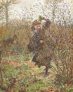 Frederick Walker,ARA,RWS Spring (mk46) oil on canvas